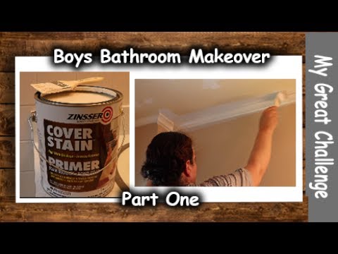 Boys Bathroom Makeover || Part One ||