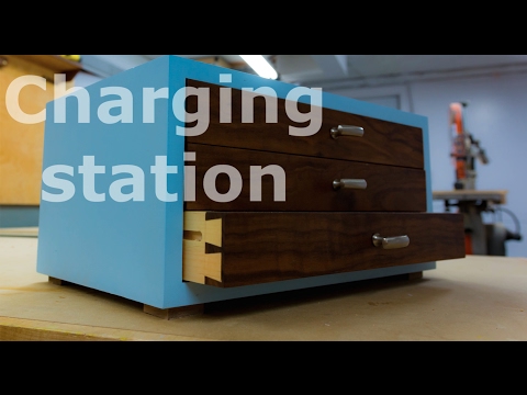 Woodworking project – Charging station!