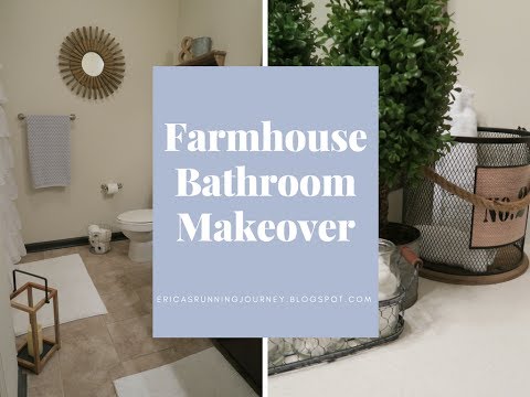 Farmhouse Style Bathroom Makeover