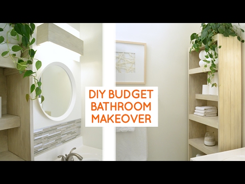 DIY small bathroom remodel: budget bathroom ideas