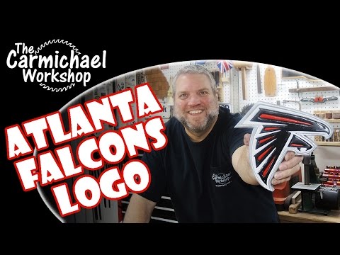 Wooden Atlanta Falcons Logo – Superbowl LI Segmentation Woodworking Project
