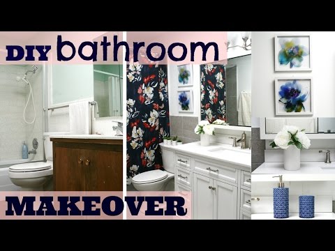 DIY | UGLY 70’s BATHROOM TO A SLEEK NEW BATHROOM RENOVATION MAKEOVER