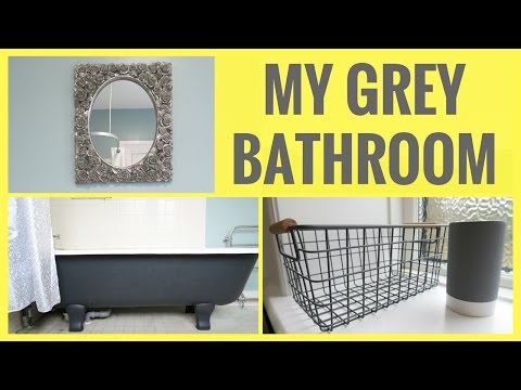 GREY BATHROOM MAKEOVER | VEDA DAY 10