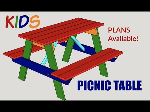 Kids Picnic Table – Woodworking Project with Plans