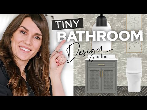 SMALL BATHROOM MAKEOVER FOR UNDER $2000!! Luxury design on a budget!! DESIGN with me…