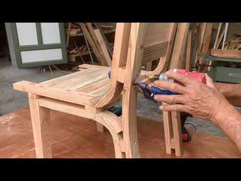 Artistic Inspirational Woodworking Design Ideas // How To Make A Beautiful Chair With Soft Curves