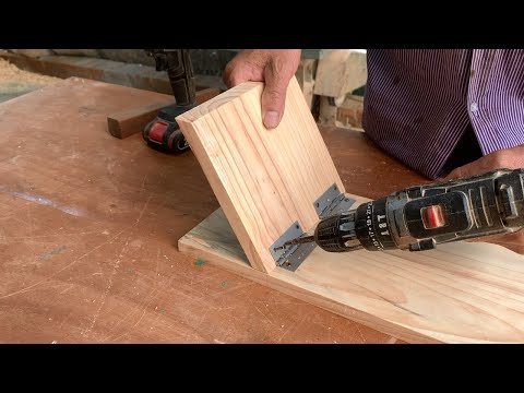 Inspiring Creative Woodworking Design // Foldable Bookshelf Without Disassembling Or Tools
