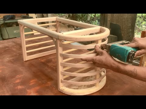 Amazing Skillful Woodworking Skills // How A Craftsman Makes A Unique And Useful Table