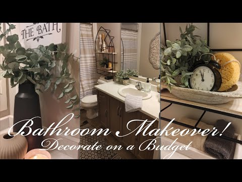 NEW🌱 2023 BATHROOM MAKEOVER!!!🌱DECORATE MY BATHROOM WITH ME🌱NEUTRAL DECOR