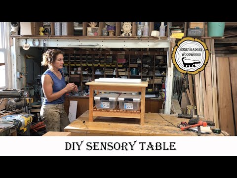 Woodworking Projects : Beginner Woodworking Projects & Tips // Sensory Table Part 2
