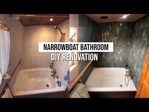 NARROWBOAT BATHROOM MAKEOVER | DIY OFF GRID LIVING