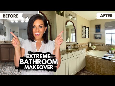 Extreme DIY BATHROOM MAKEOVER on a Budget!