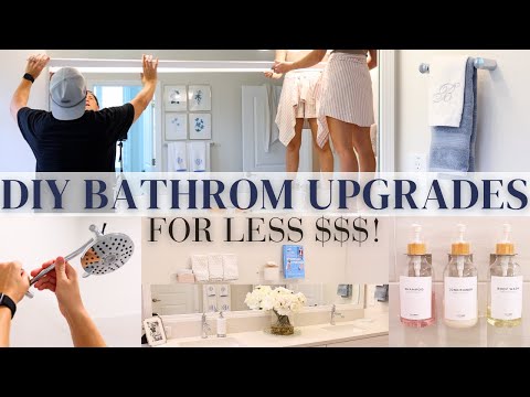 2023 DIY Bathroom Makeover UNDER $200! Budget Friendly! DECORATE WITH ME! | Alexandra Beuter