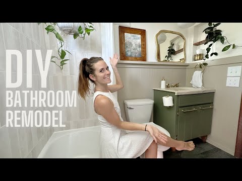 DIY Small Bathroom Remodel | Before and After Bath Makeover