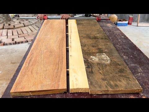 A Beautiful Three Tiered Table Made From Sturdy Wooden Pieces // Incredible Woodworking Projects