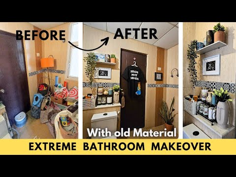 Pinterest inspired Bathroom makeover l Small Bathroom makeover l Extreme  Bathroom  makeover