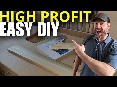 Low Cost High Profit – Beginner Woodworking Project That Sells!!!