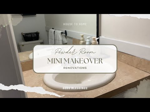 Mini Bathroom Makeover!! – Diy Powder Room Revamp