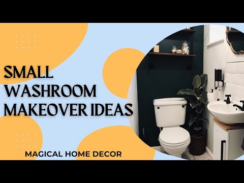 Small washroom makeover ideas||creative small bathroom ideas||best small bathroom decor ideas.