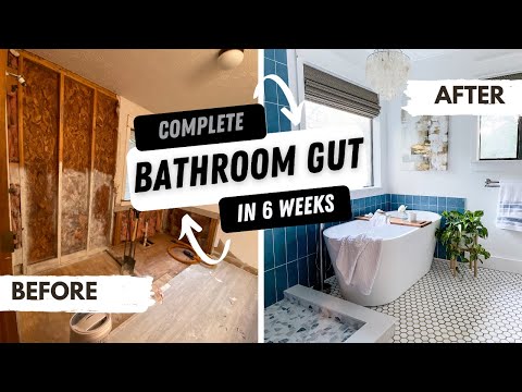 DIY Bathroom Makeover in 42 days!!! #diyprojects