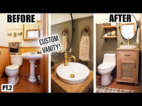 Extreme Small Bathroom Makeover| PT.2