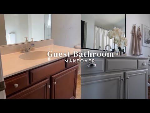 GUEST BATHROOM MAKEOVER | ON A BUDGET