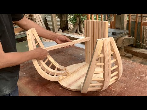 Artistic Concept Handmade From Recycled Wood // Unique Art Chair That Blends With Nature