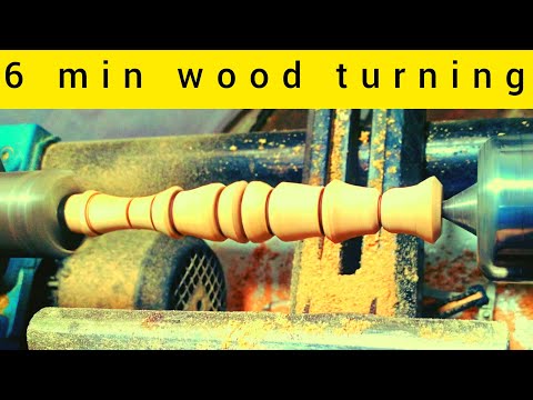 6 min wood turning /wood turning projects /#wood #diy #woodworking
