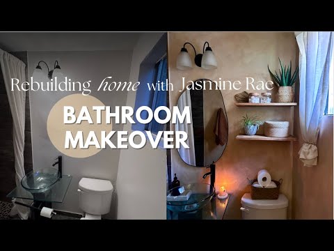 My Dream Bathroom Makeover // DIY Limewash