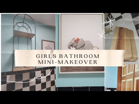 Girls Bathroom Mini Makeover