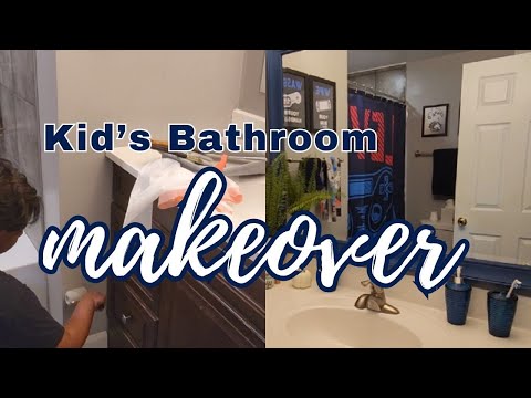 Bathroom Makeover | DIY | Kid's Bathroom Decor