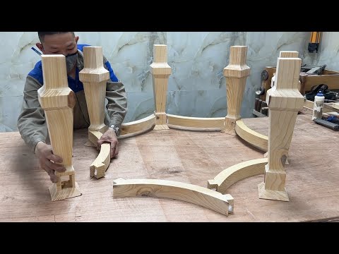 Awesome Creative Weekend Woodworking Project.Unique And Beautiful Wooden Tea Table Design