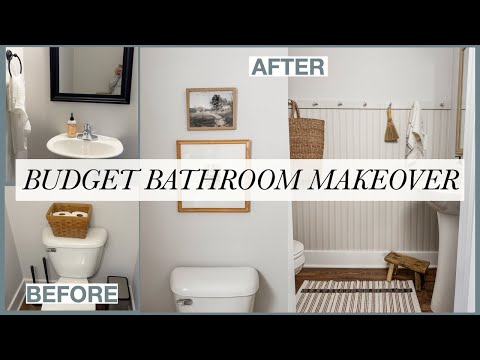 BUDGET RENTAL BATHROOM MAKEOVER – DIY